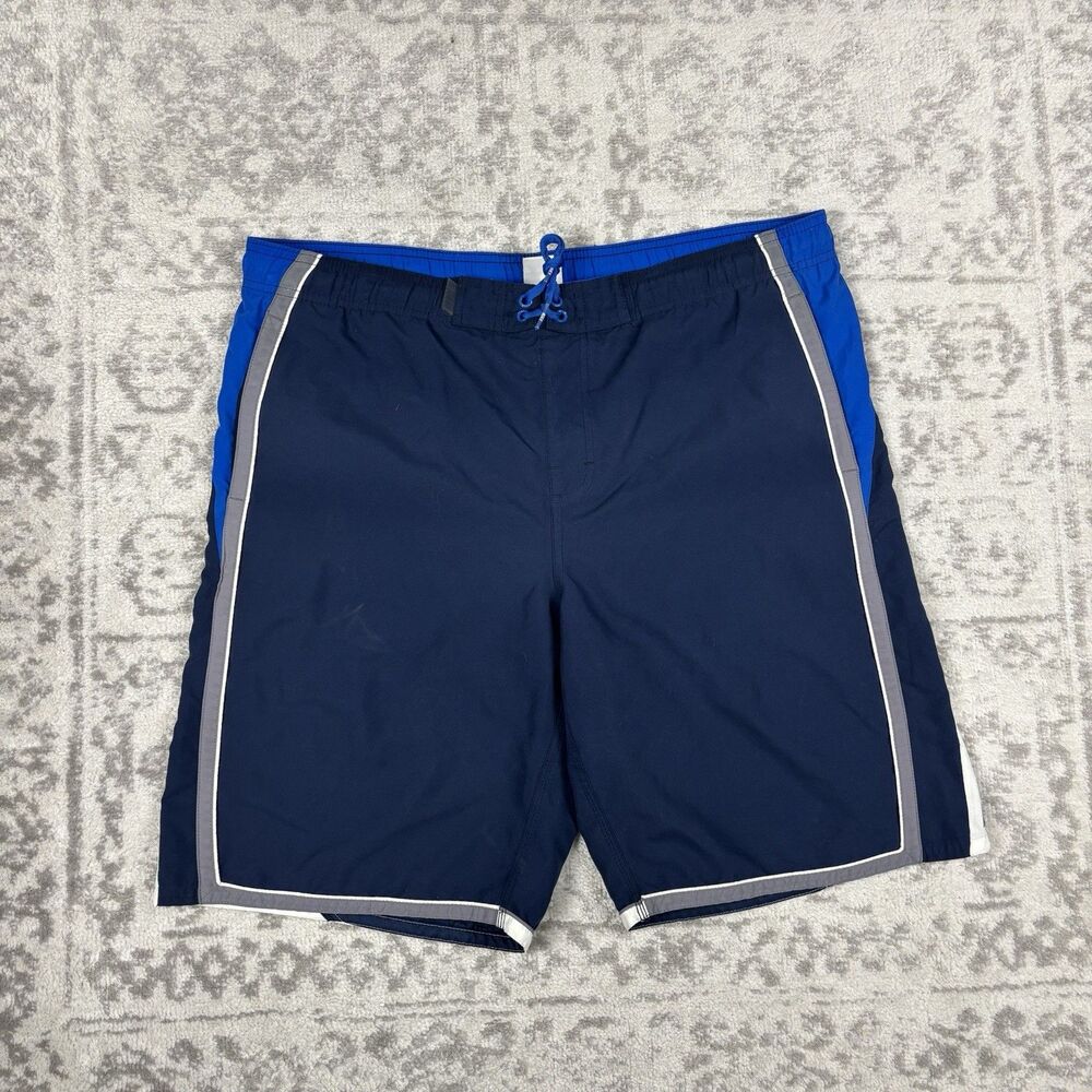 VTG Y2K Nike Board Shorts Men's Swim Trunks Street Punk Baggy Size Large